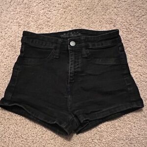 Wild Fable High Waist Black Denim Shorts